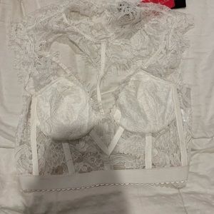 White lingerie bra